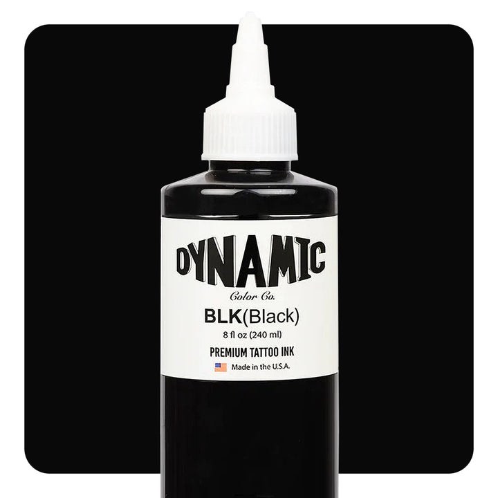 TINTA TATTOO DYNAMIC INK BLACK 8 OZ / DYNAMIC TATTOO INK BLACK 8 OZ ORIGINAL USA