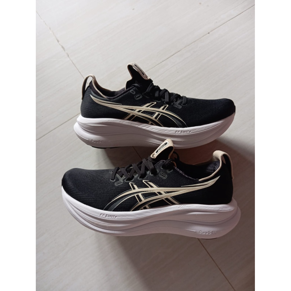 ORIGINAL ASICS GEL NIMBUS 28 BLACK FEATHER GREY