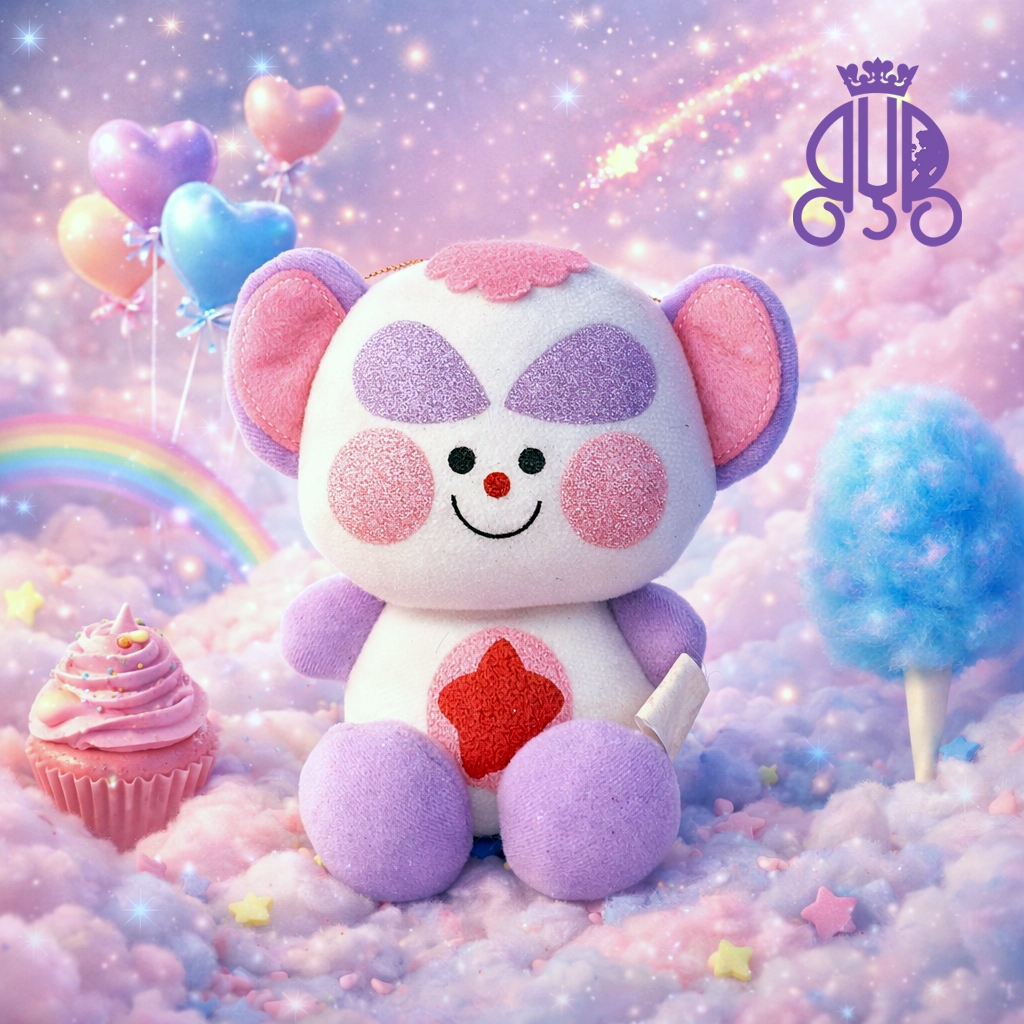 Boneka karakter Charmo dari anime Magical Princess Minky Momo