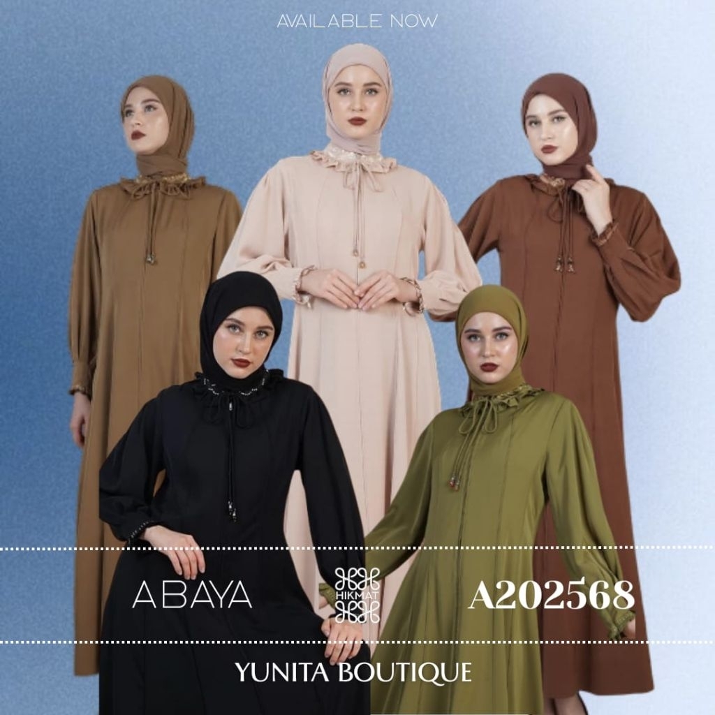 Abaya Ori Hikmat Fashion A202568 Terbaru terviral