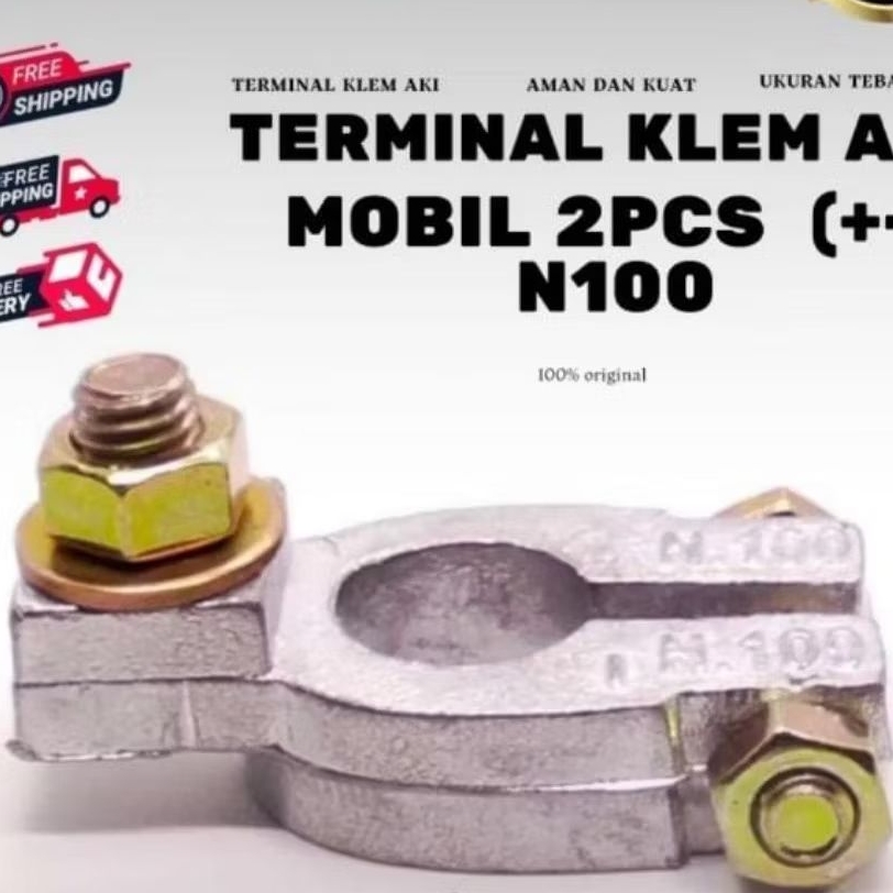 terminal Klem Aki Mobil / Kepala Aki Mobil Ukuran N40 N50 N100 N200