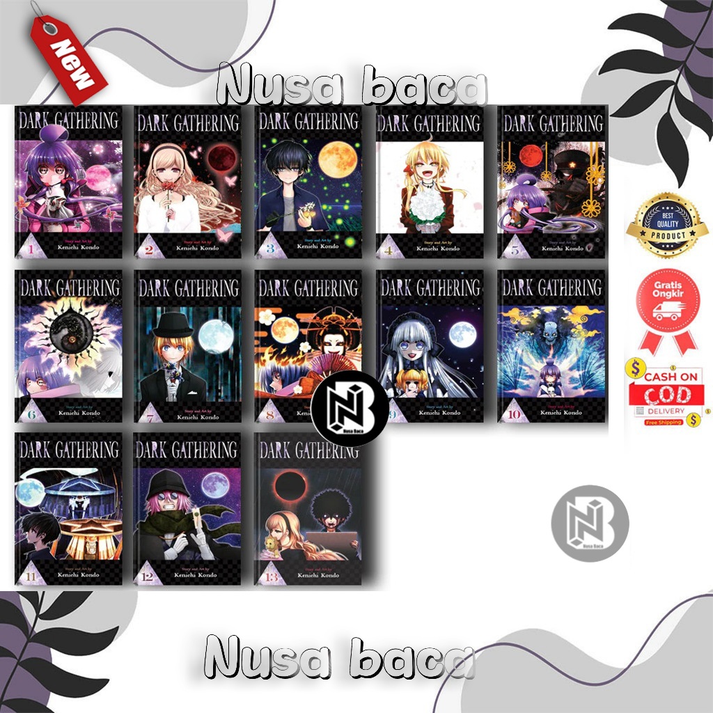 Manga Dark Gathering (10 book series) by Kenichi Kondo (English)