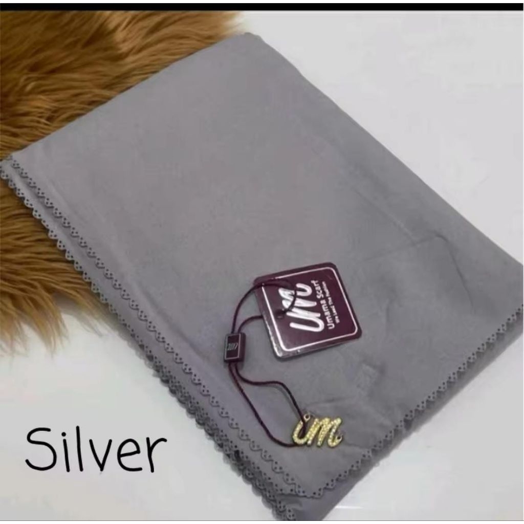 MURAH Umama Scarf Voal Liza Icon LC Kerudung Segi Empat Polos Lasercut Kerudung Segi Empat Voal Umam