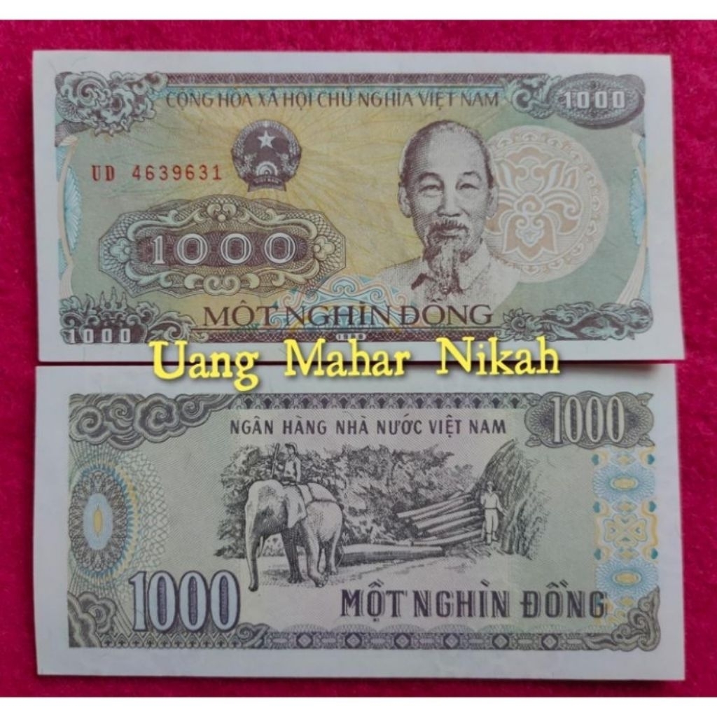 uang asing Vietnam 1000 Dong