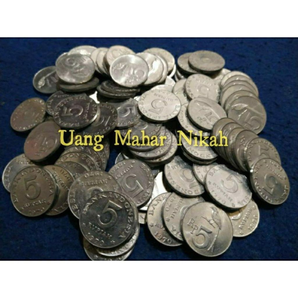 UANG KUNO 5 RUPIAH BURUNG TAHUN 1970 / EKONOMIS