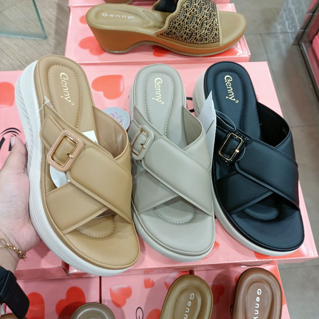 sandal flat wanita ringan GENNY original