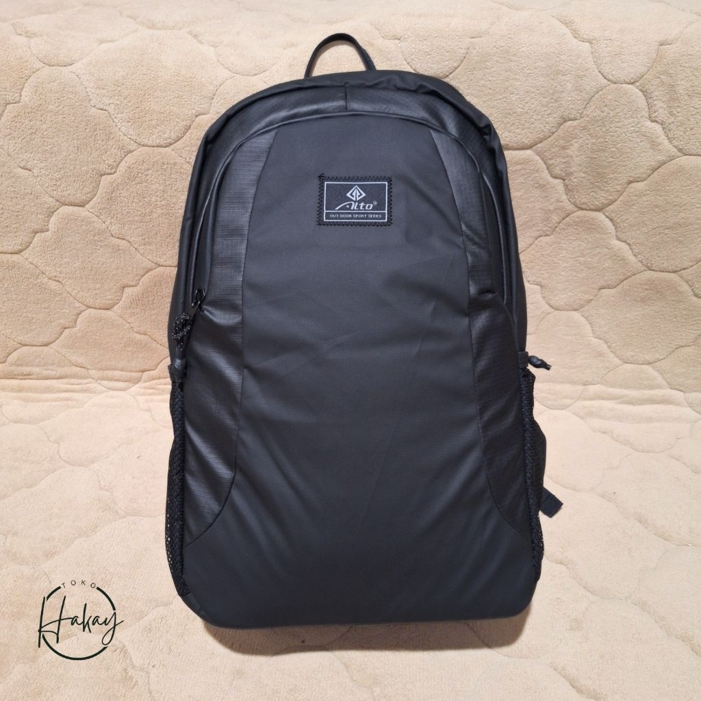 Tas Ransel Alto Hitam Ransel Laptop Tas SD SMP SMA Kuliah Kerja 72944-0