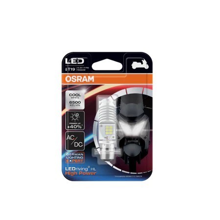 Lampu Depan LED OSRAM T19 M5 H4 Putih 6000K AC DC Beat Vario Mio Supra Jupiter Grand Original