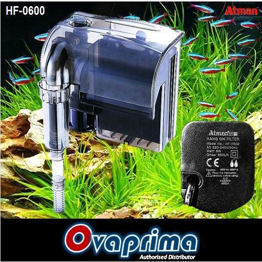 Atman HF-0600 Filter Gantung Aquarium/Aquascape Hang-on Filter Atman HF0600