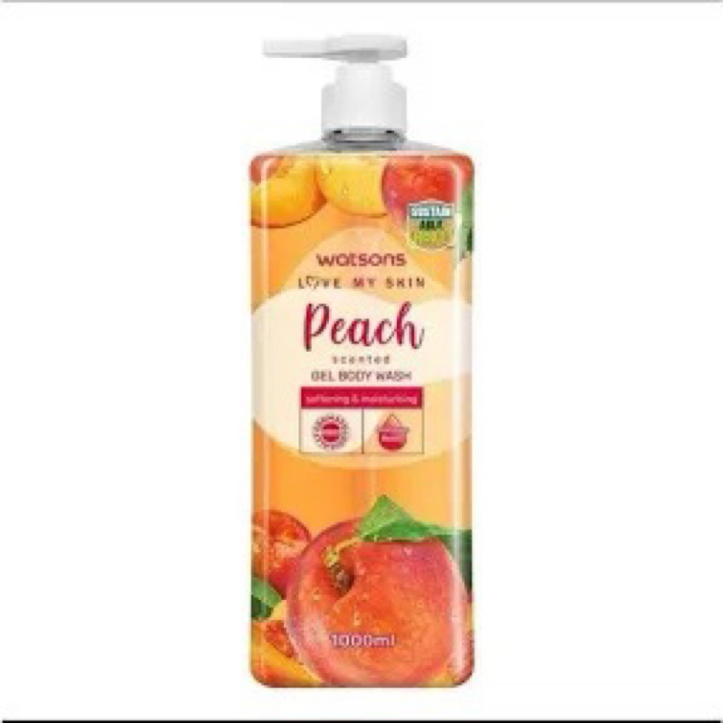 watson body wash peach 1000 ml