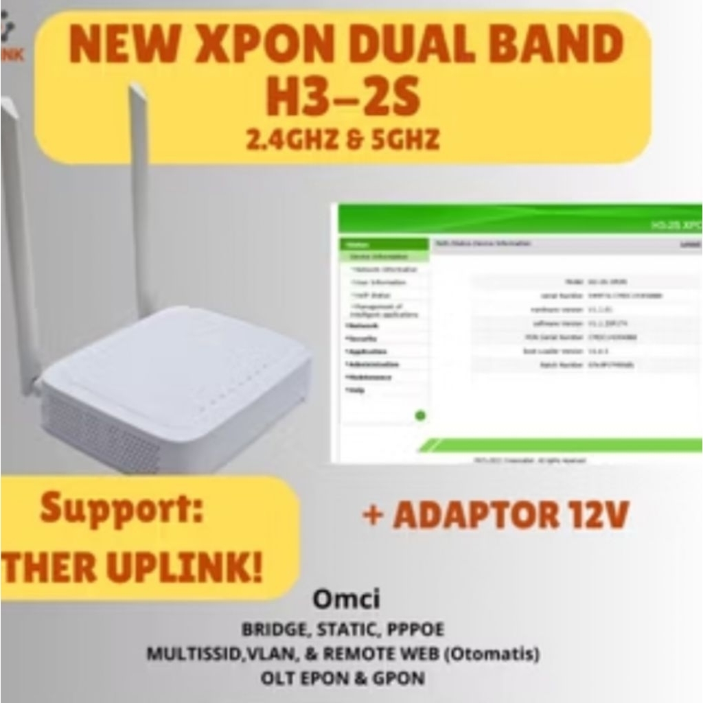 XPON DUAL BAND 2.4GHz & 5GHz Epon Gpon
