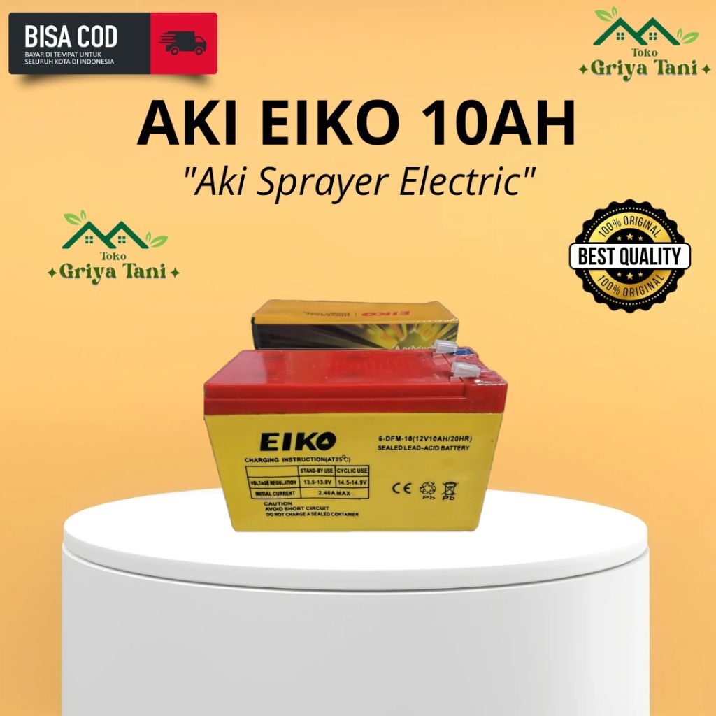 Aki Eiko Original / Baterai Sprayer Electric 12V 10AH