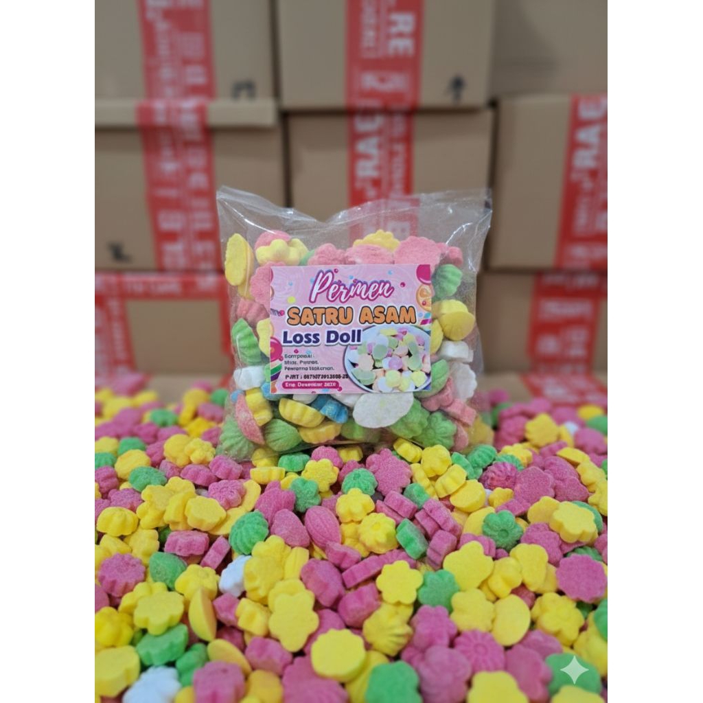 Satru asam / Satru asem (camilan jadul)