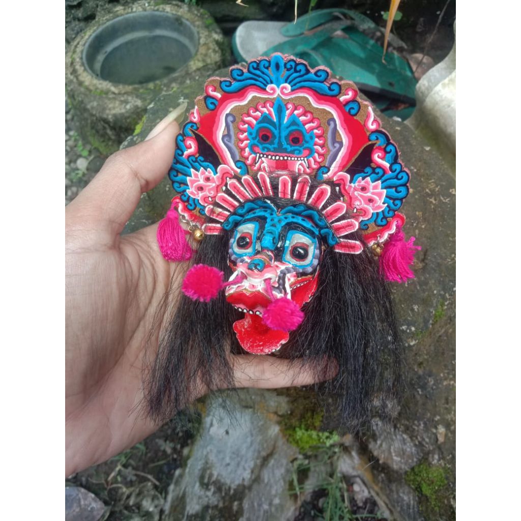 miniatur barongan,gantungan kunci,barongan,gantungan tas,asesoris,gantungan kunci miniatur barongan,