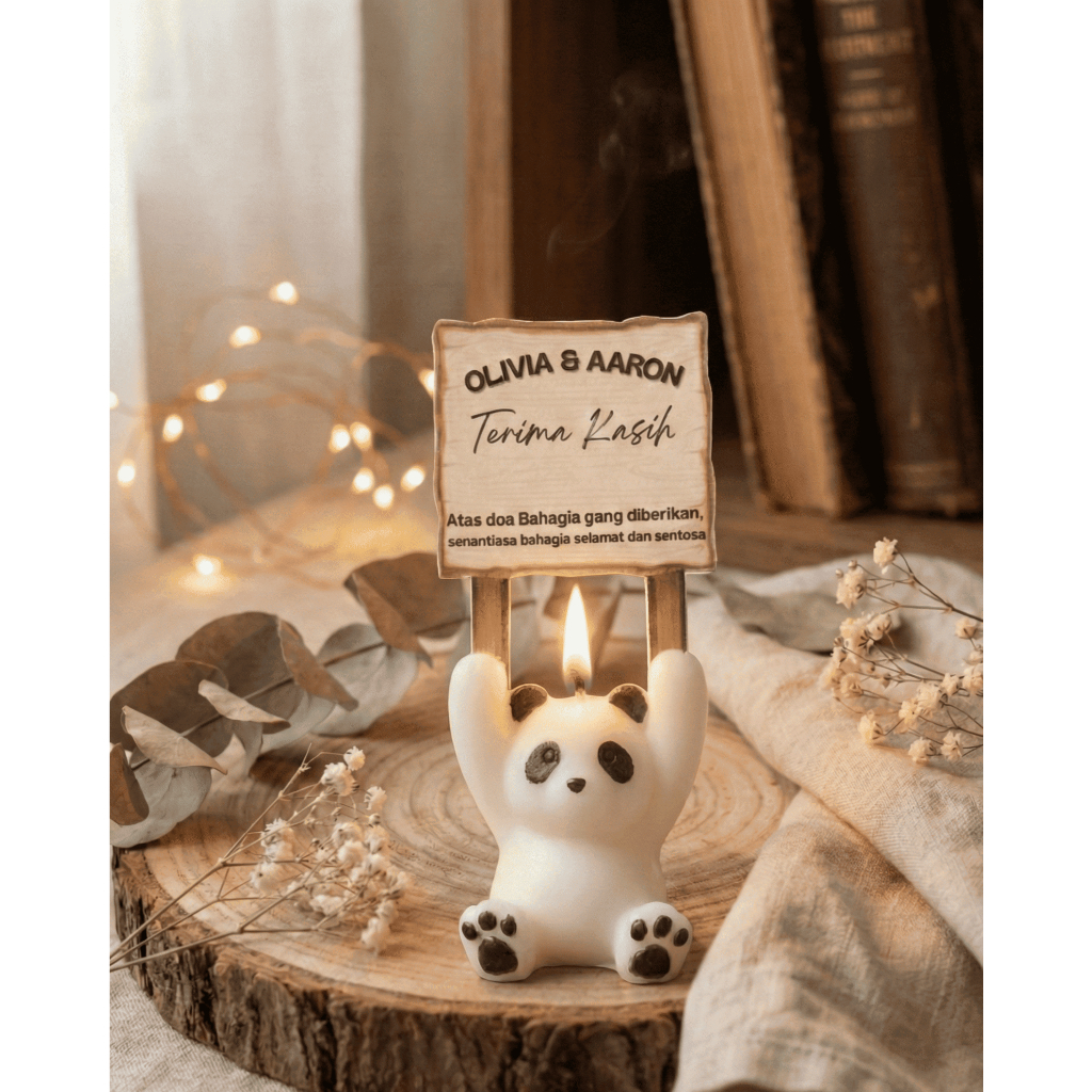 KENDARI Souvenir Pernikahan Lilin Aromaterapi