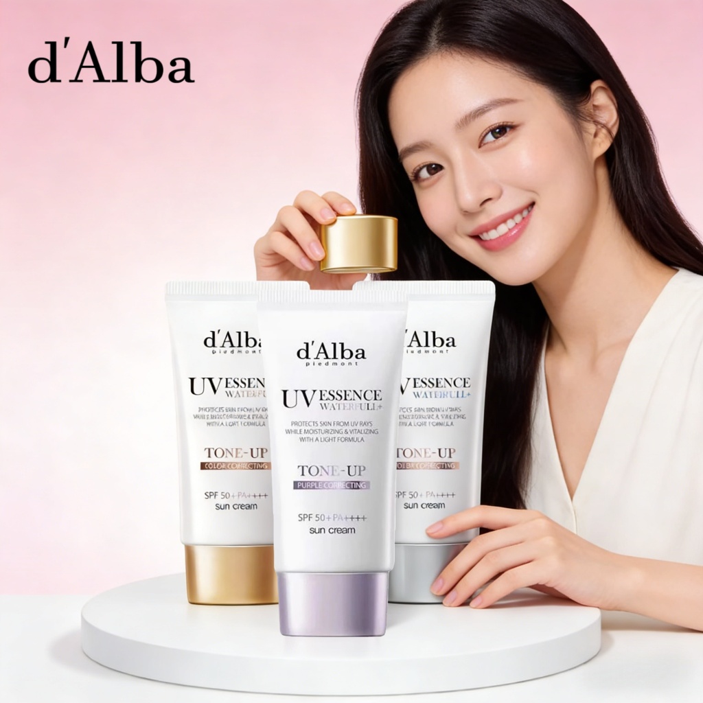 d'Alba Waterfull Tone-Up Sunscreen SPF 50+ & d'Alba Waterfull Essence Sunscreen SPF 50+