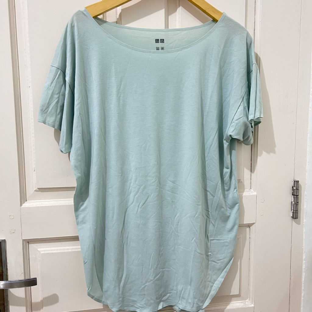 Uniqlo Airsm Atasan Kaos Lengan Pendek Airsm Pl