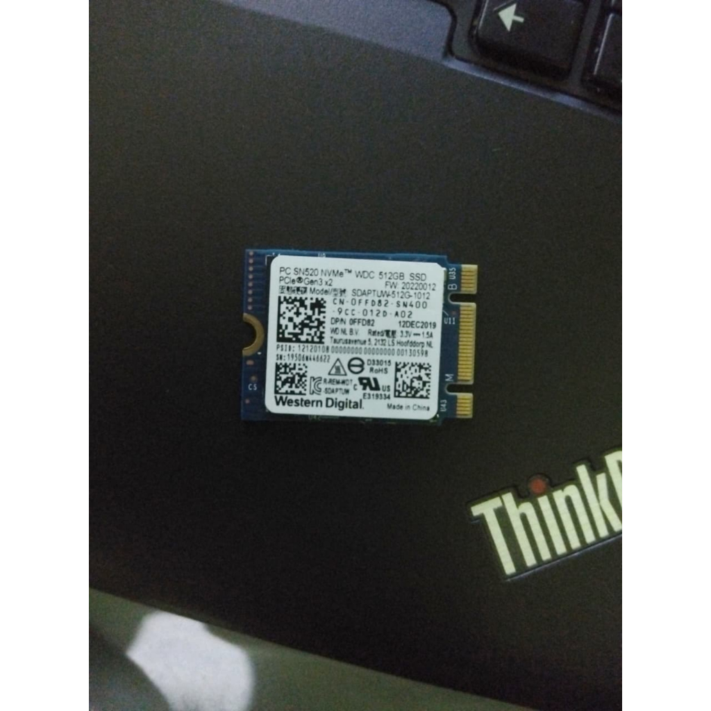 SSD M.2 NVMe Western Digital SN520 512GB Copotan Laptop