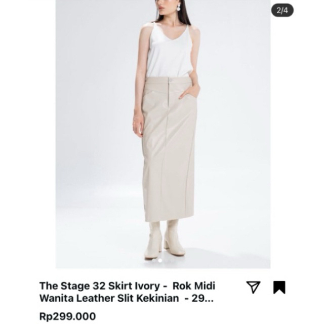 The Stage 32 Skirt Ivory This Is April x Mahalini
