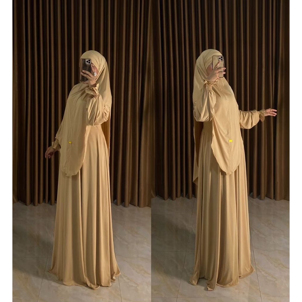 Marwa Set Khimar | Gamis Set Khimar