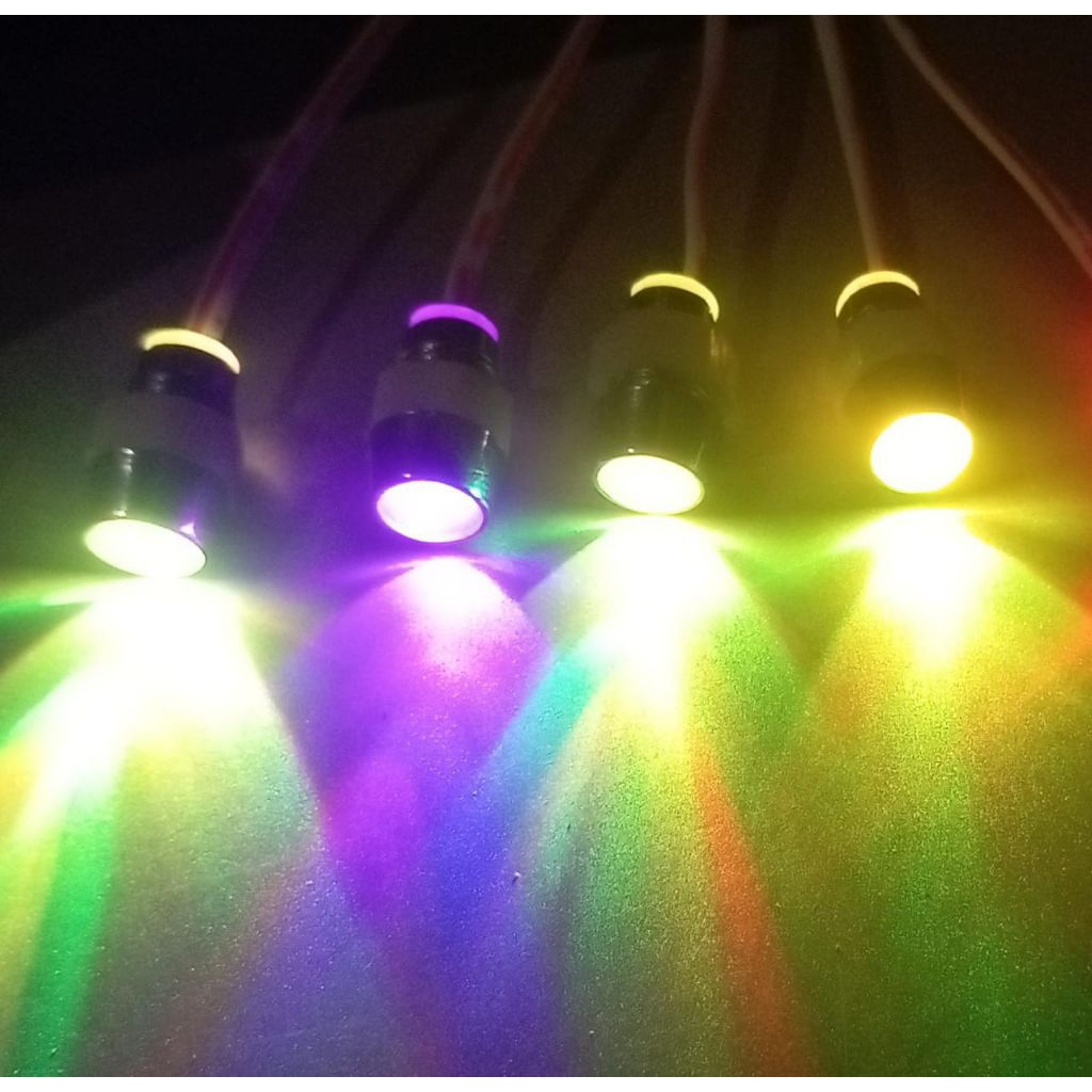 LIGHTING Lampu Led sorot sound miniatur 4 lampu RGB 5mm