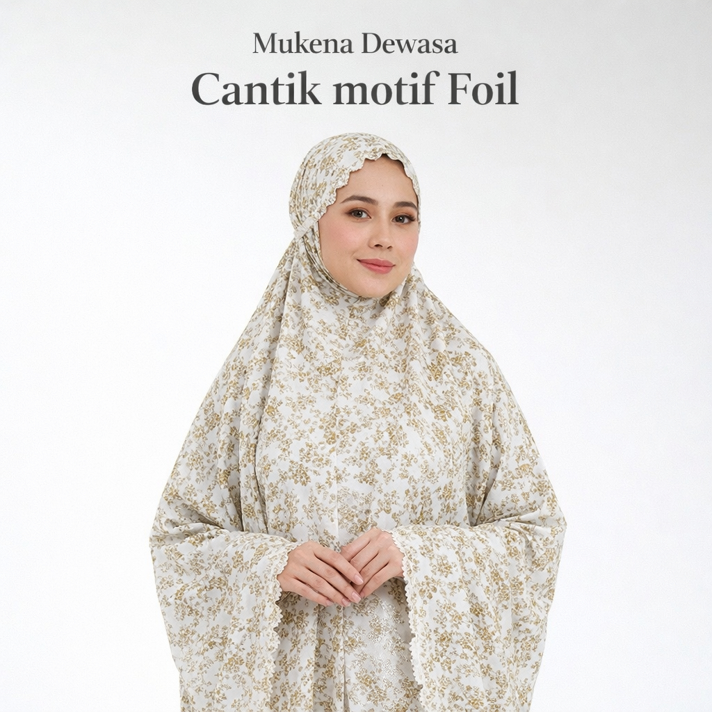 TERLARIS Mukena Wanita Dewasa Motif Bunga/Mukena Traveling Terlaris