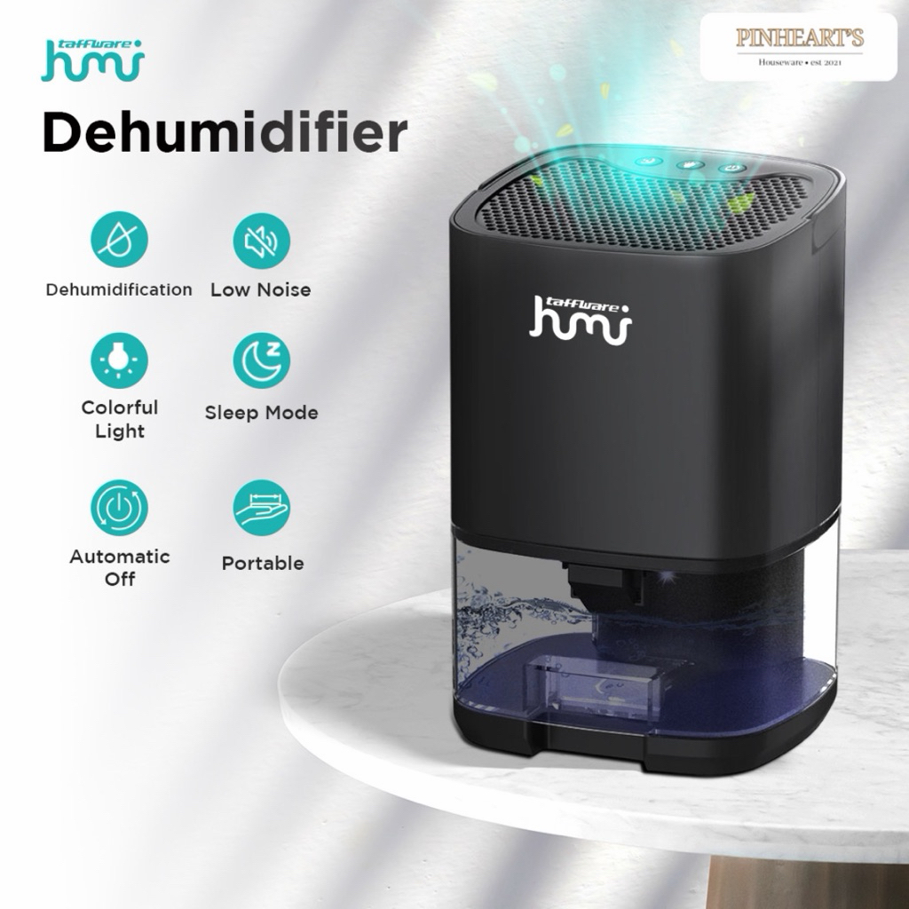 TAFFWARE HUMI DEHUMIDIFIER 2IN1 MOISTURE ABSORBER ANION 1 LITER / DEHUMIDIFIER TAFFWARE HUMI - H2102