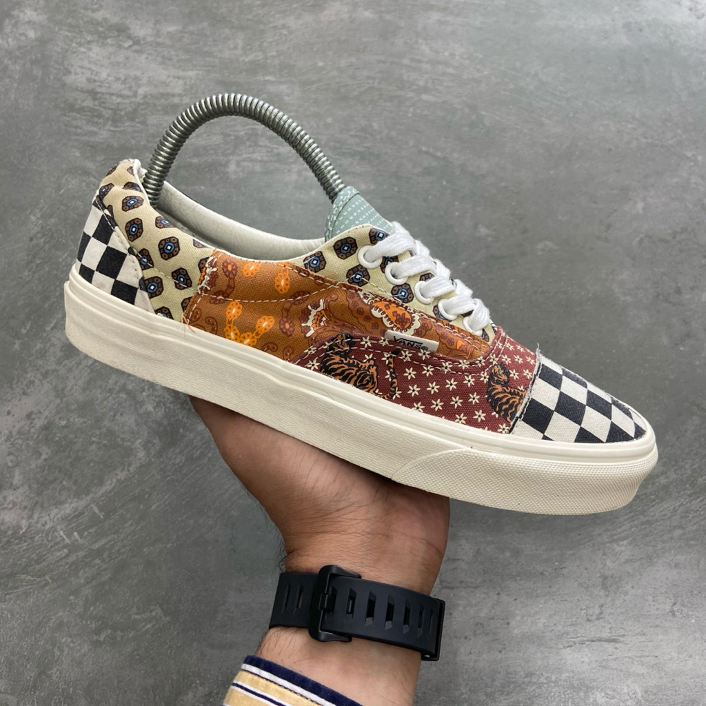 [Size 39] Rare Vans Era ‘Tiger Patchwork’ Second Original Kondisi Mulus Nominus. Harga Barunya 2.2 J