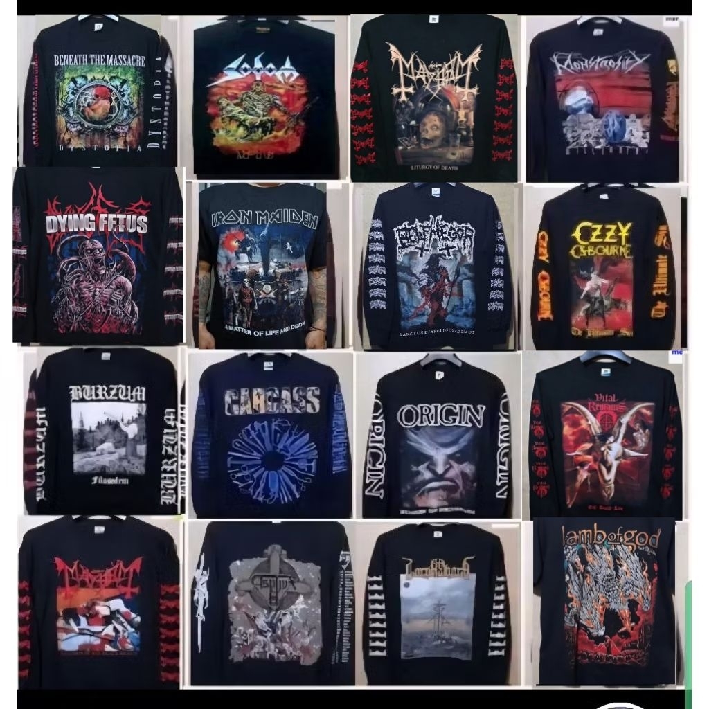 kaos band BOLTHROWER /DEICIDE/BROKEN HOPE/MALIGNANCY/PHOBIA/CARCASS/ENTOMBED/MESSIAH