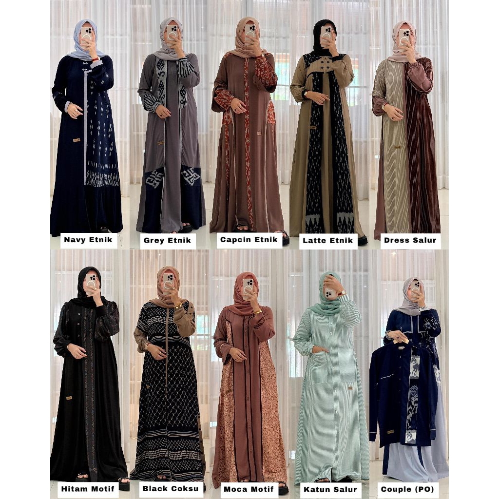 DRESS NADHEEFA ORI//ORI NADHEEFA DREES//NADHEEFA STORE///READY STOK