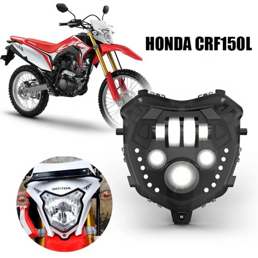 Lampu Depan LED Sepeda Motor Honda CRF150L Upgrade Lampu Depan LED untuk Sepeda Motor Honda CRF 150