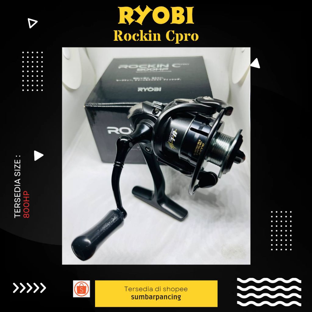 ALAT PANCING, KATROL PANCING, REEL RYOBI - ROCKIN Cpro 800