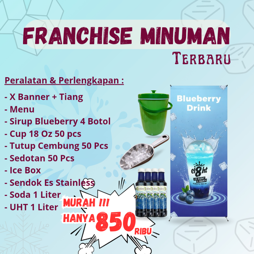 Franchise Minuman Kekinian Es Teh Blueberry
