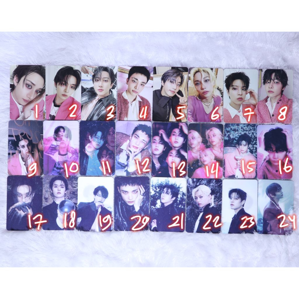 (baca deskripsi) ready stock stray kids photocard pc album skz it ver. do it lenticular pink black h