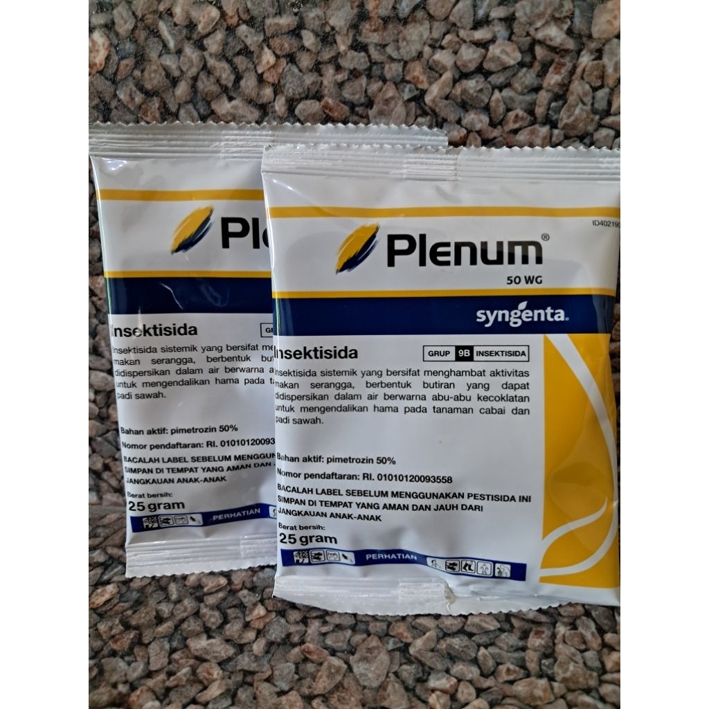 Insektisida PLENUM 50 WG obat pembasmi wereng pada tanaman padi kemasan 25 gram asli syngenta