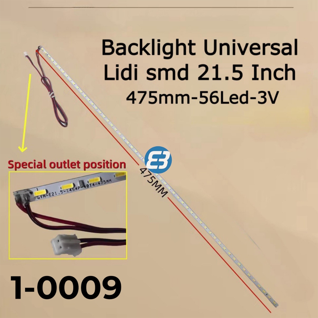 Backlight Universal Strip Lidi 21.5 Inch dan 22 Inch Lidi SMD Multi 56LED 475mm