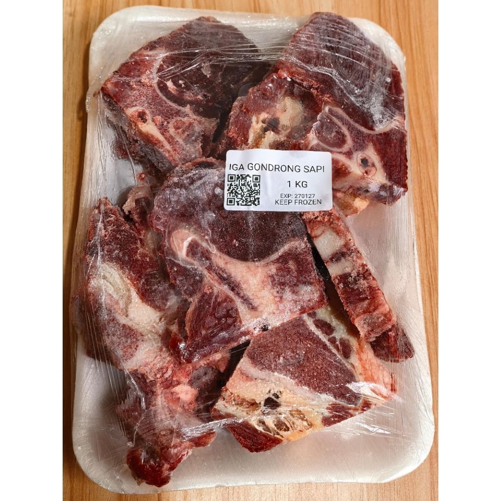Iga Gondrong Sapi 1kg Daging Tebal