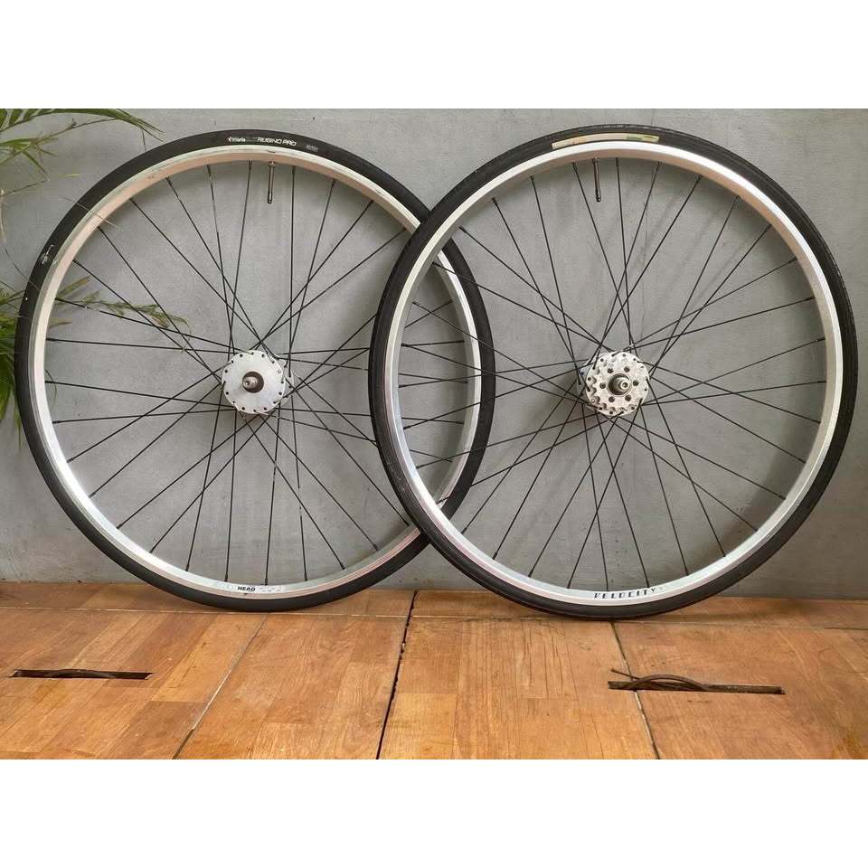 Wheelset Velocity Aerohead 32 hole, Hub Philwood 32 hole, include ban & cog Phil 17t