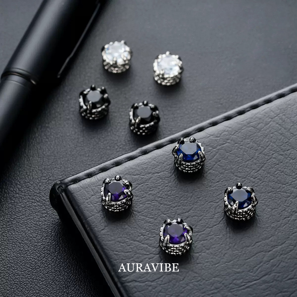 AURAVIBE-Anting Jepit Magnetik Cakar Naga: Anting Magnetik Berbentuk Naga Kelas Atas, Unik, dan Berg