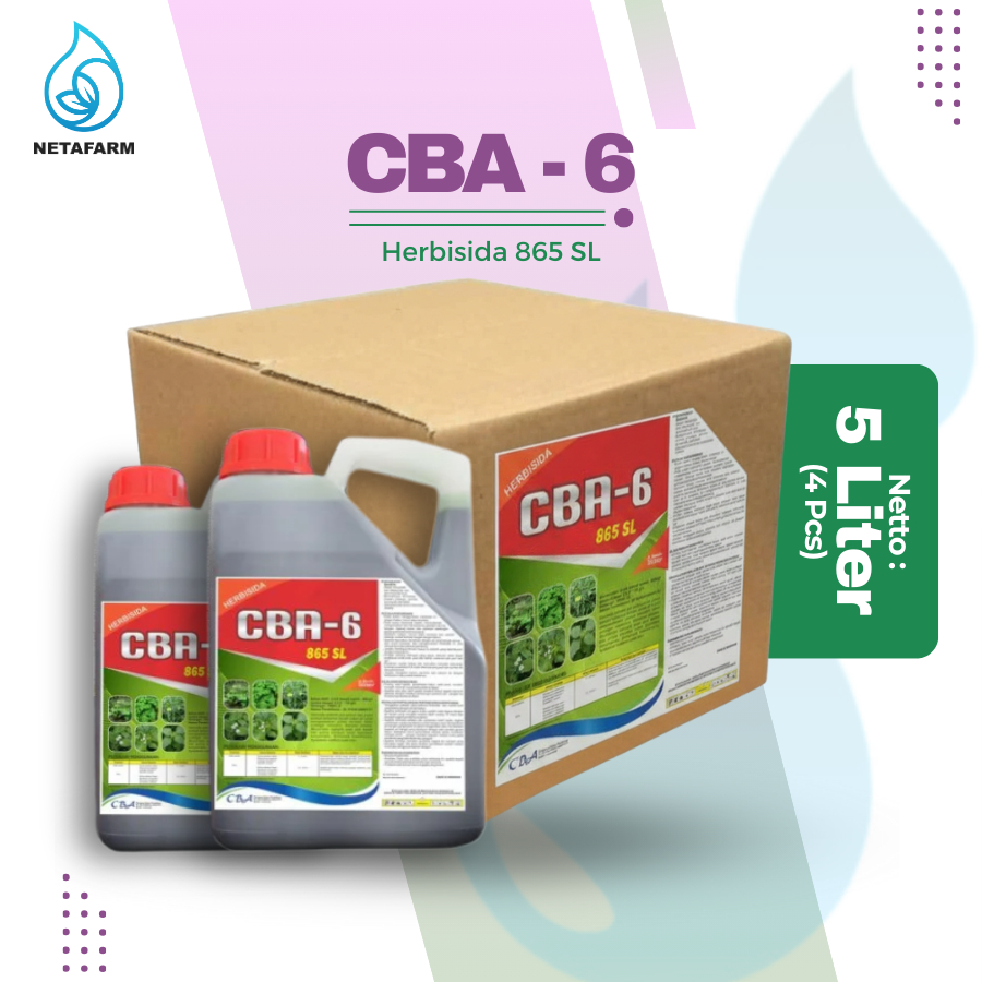 HERBISIDA CBA-6 865 SL PEMBASMI ANEKA GULMA - 5L ( 1 Dus )
