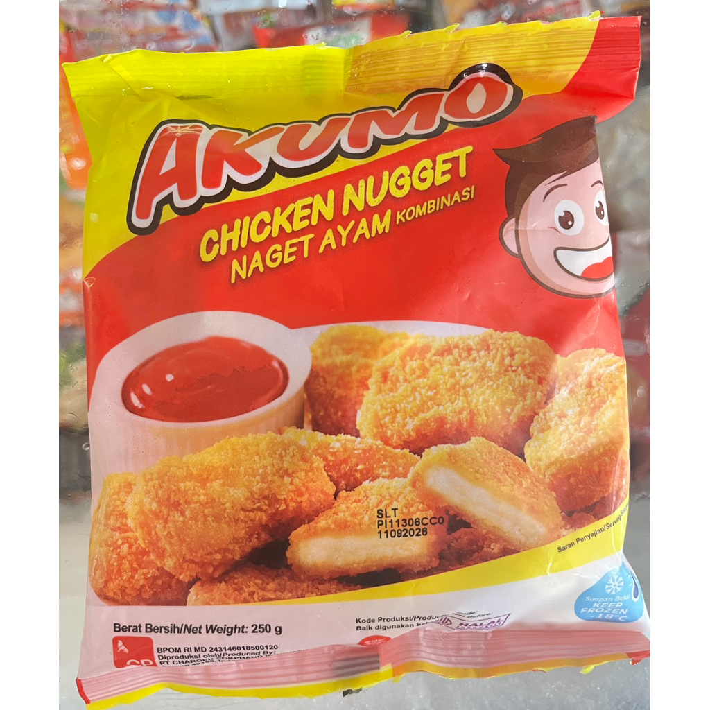 Akumo Nugget Ayam 250gr / Akumo Chicken Nugget 250gr / Nugget enak