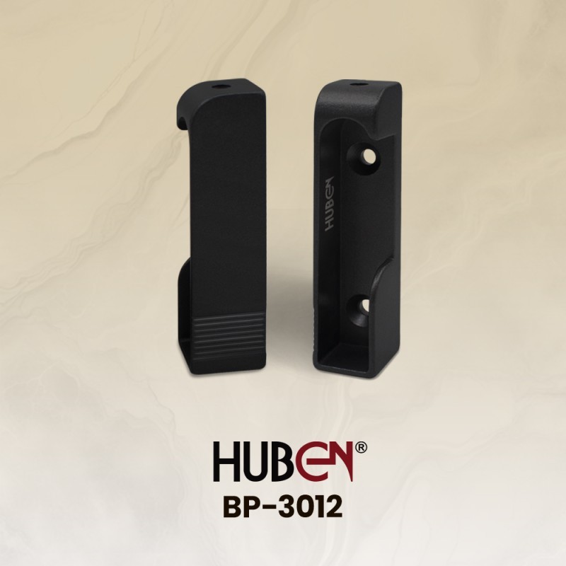 Bracket Pipa Aluminium BP-3012 Hitam (Bracket Pipa Kotak) (set)