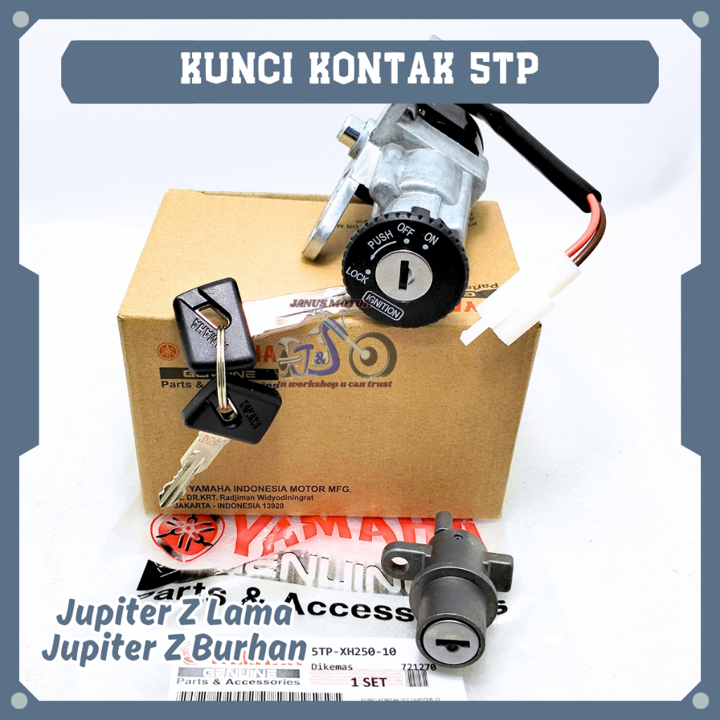 Kunci Kontak Set Yamaha 5TP Konci Motor Jupiter Z Lama Jupiter Z Burhan Keyset + Tutup Jok Kualitas 
