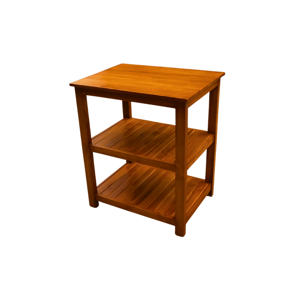 Nakas Bedside Table Meja Aquarium Kayu Jati Solid Serbaguna Minimalis
