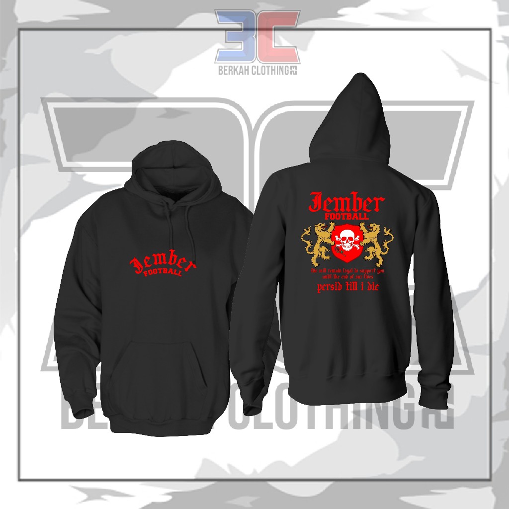 Hoodie Jaket Supporter PERSID Jember Till I Die  // Sweeter supporter Persid Jember