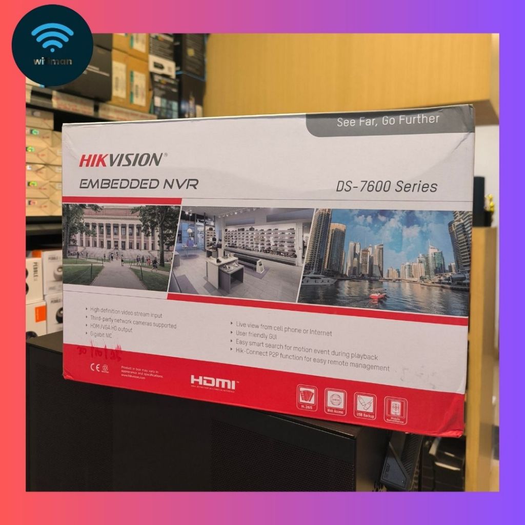 DS-7608NI-Q1/8P(E) - HIKVISION NVR 8 Chanel 7600 New Series Include POE