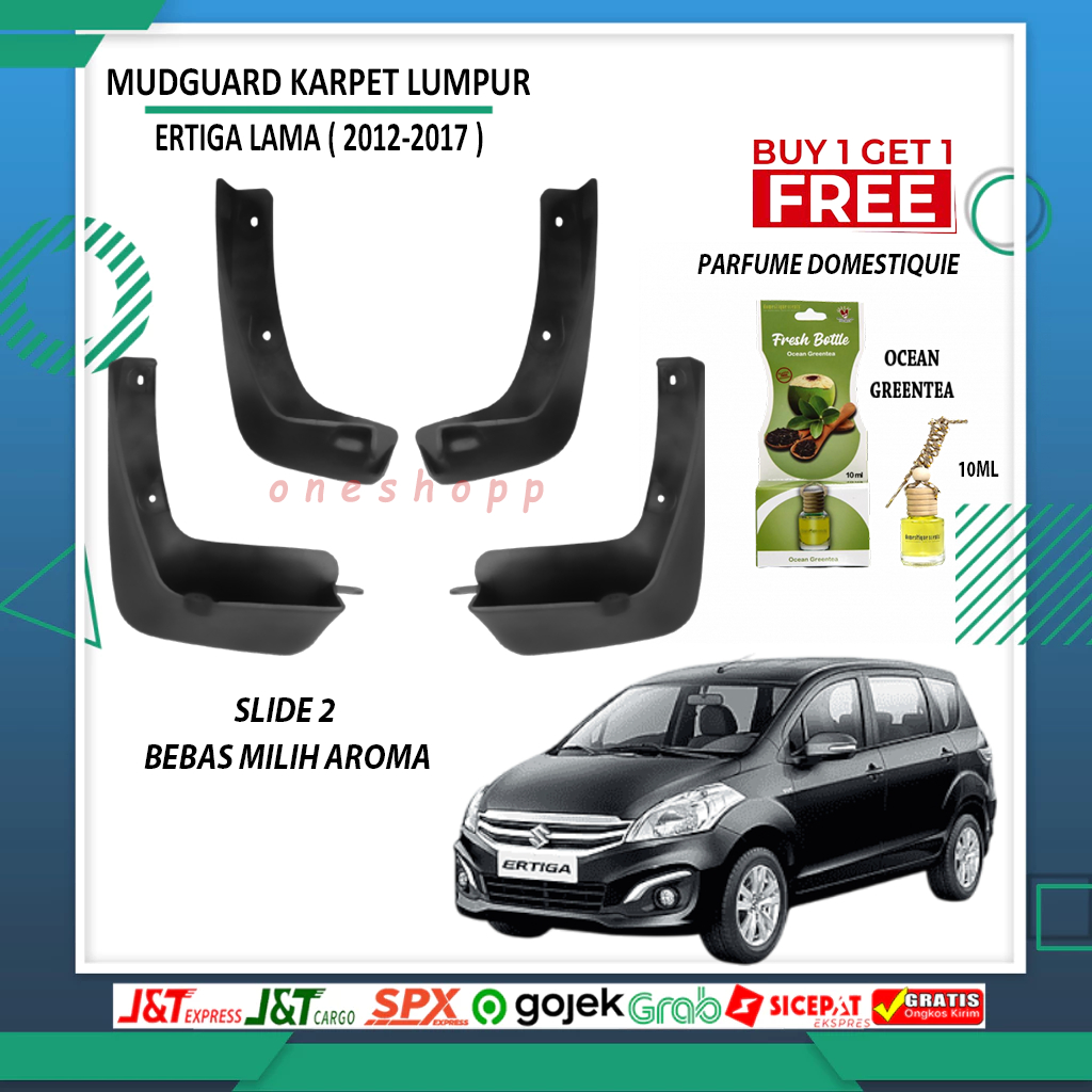 MUDGUARD KARPET LUMPUR ERTIGA LAMA 2013-2017 FREE PARFUME DOMESTIQUE