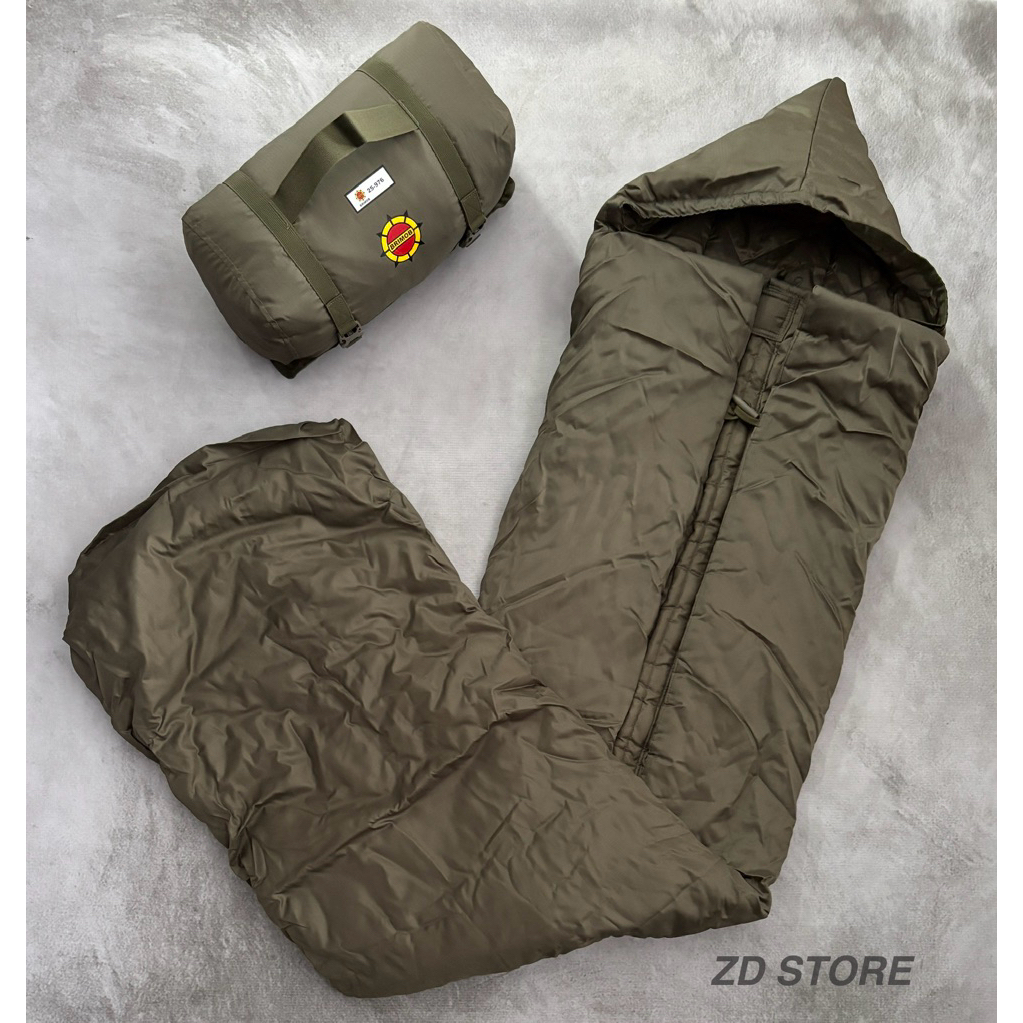 Sleeping Bag Hijau Jatah BRIMOB 2025/Sleeping Bag POLRI/Tampat Tidur Kepompong