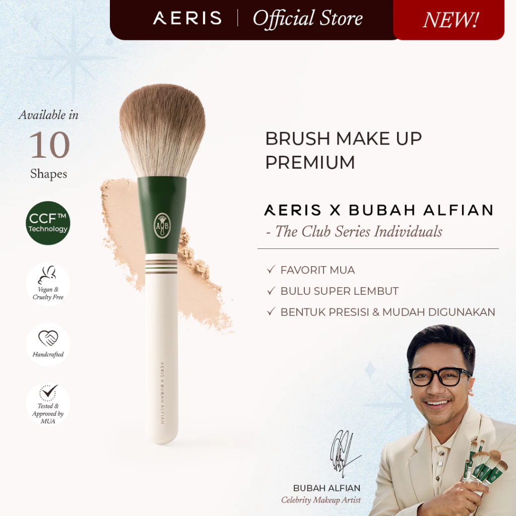 Aeris Beauté x Bubah Alfian The Club Series Single Brush Aeris Beauté Bubah Alfian Brush Make Up Aer