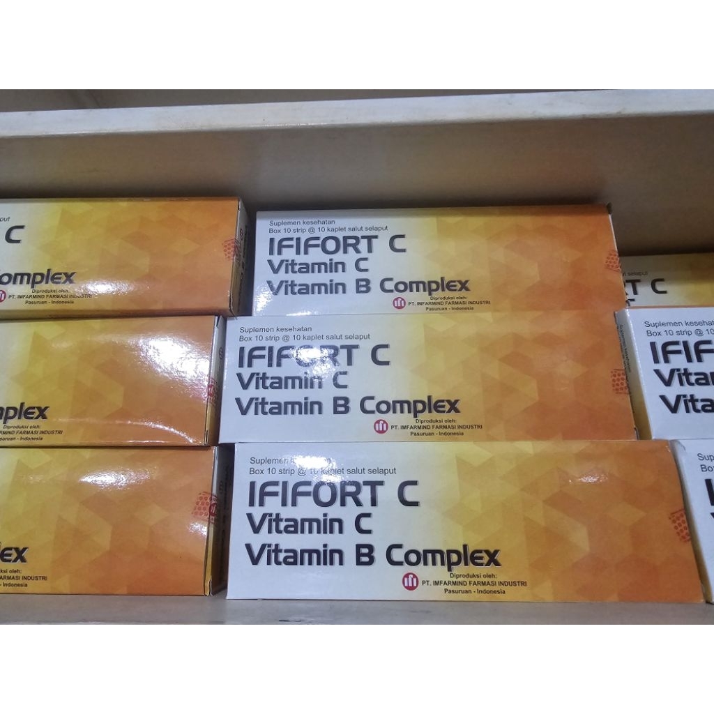 IFIFORT C KAP ISI 100 KAPLET komposisi sejenis Becom C, Selcom C, Samcorbex C, Arkavit C